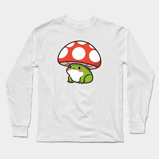 Frog Mushroom Hat Long Sleeve T-Shirt